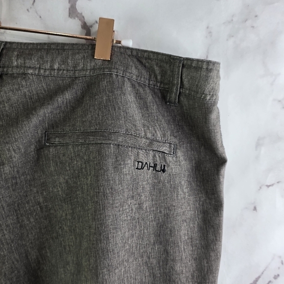 Da Hui Board Shorts Men 40 Brown Swim Trunks Hybrid 10 Inch Water Resistant - Picture 8 of 9